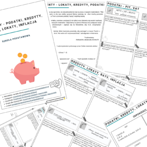 Procenty – podatki, kredyty, lokaty, raty, inflacja (klasa 7-8)