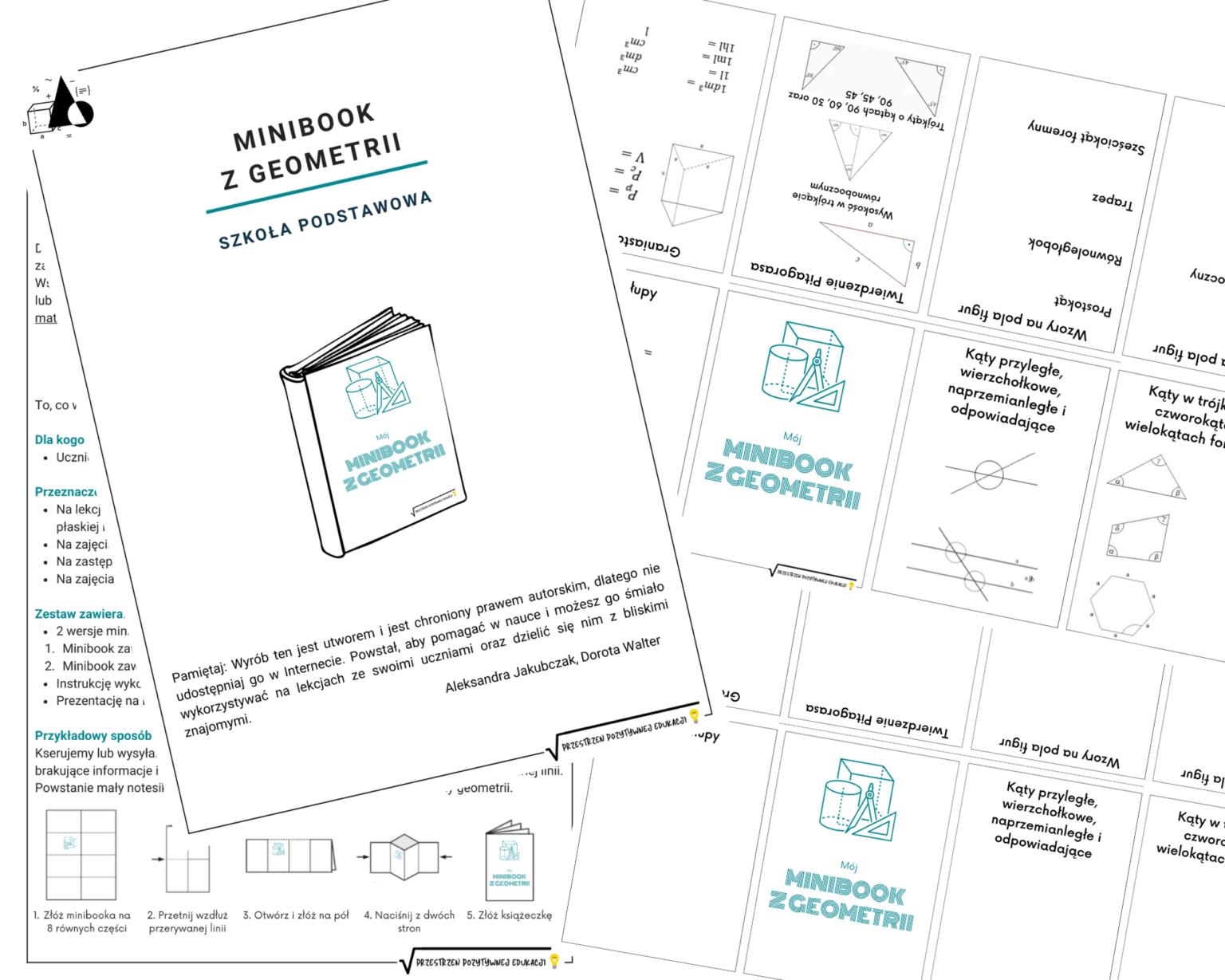 Minibook z podstawowych wiadomości z geometrii (klasa 7-8) - Sklep online