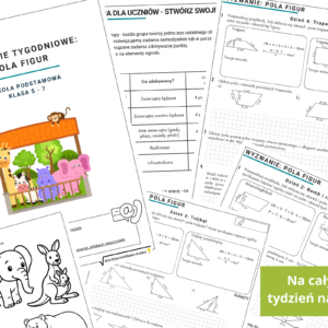 Wyzwanie tygodniowe: Pola figur (klasa 5-7)