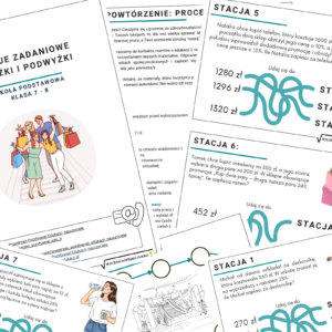 Stacje: obniżki i podwyżki procentowe (klasa 7-8)